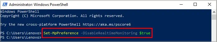 disable-realtime-monitoring
