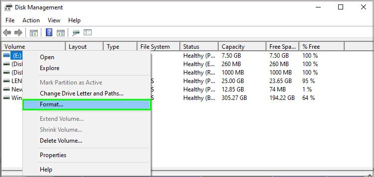 format-sd-using-disk-management
