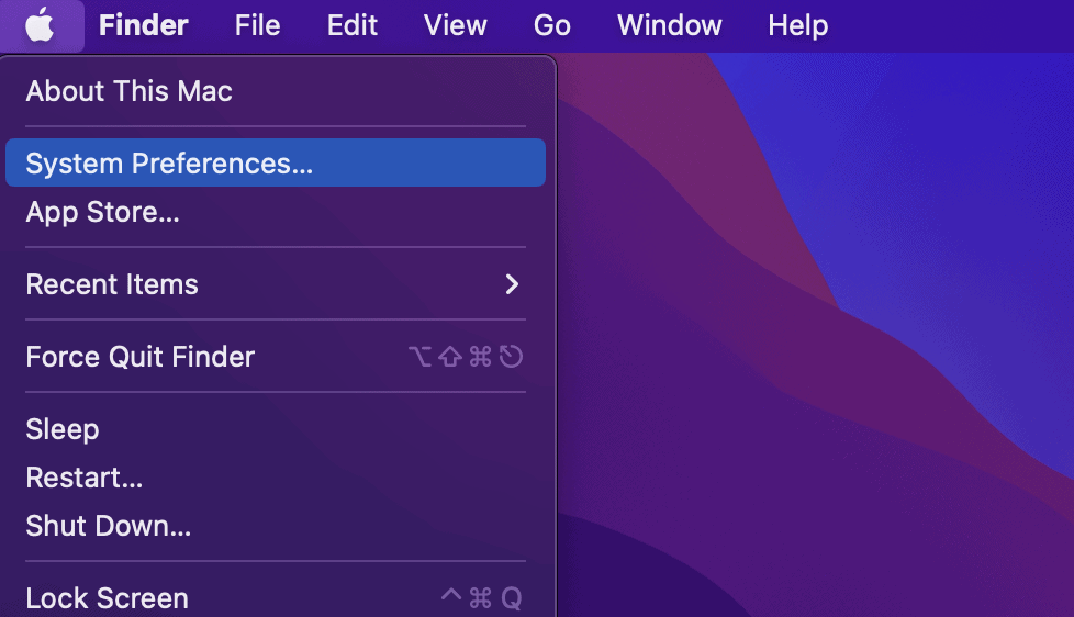 mac system preferences option