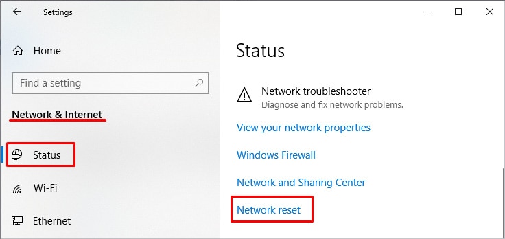 network-reset