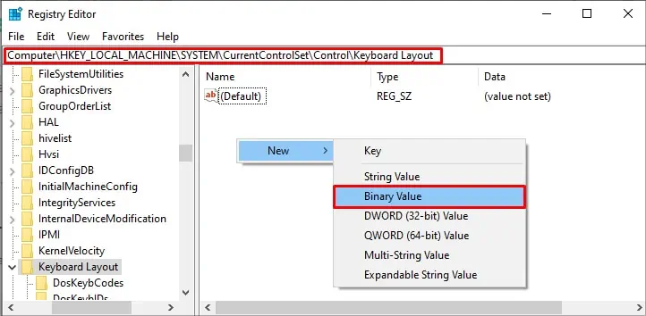 Why Is My Windows Key Not Working? How to Fix it 31 new-binary-value
