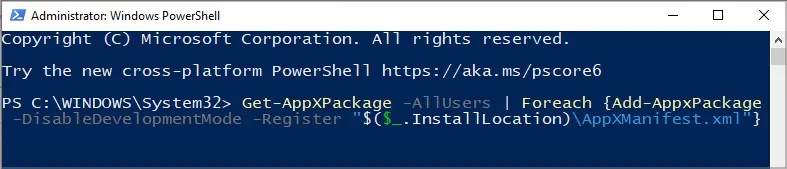 Why Is My Windows Key Not Working? How to Fix it 29 reregister-applications