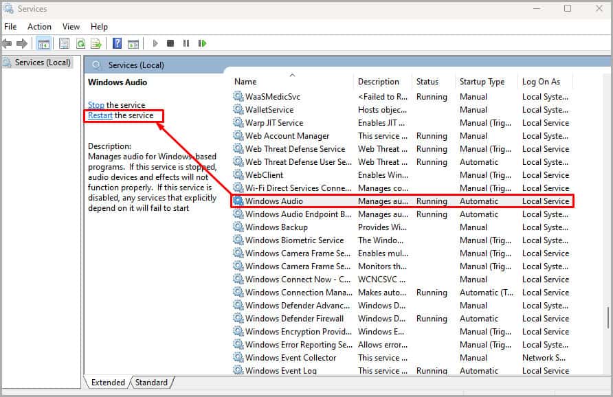 restart-windows-audio-service