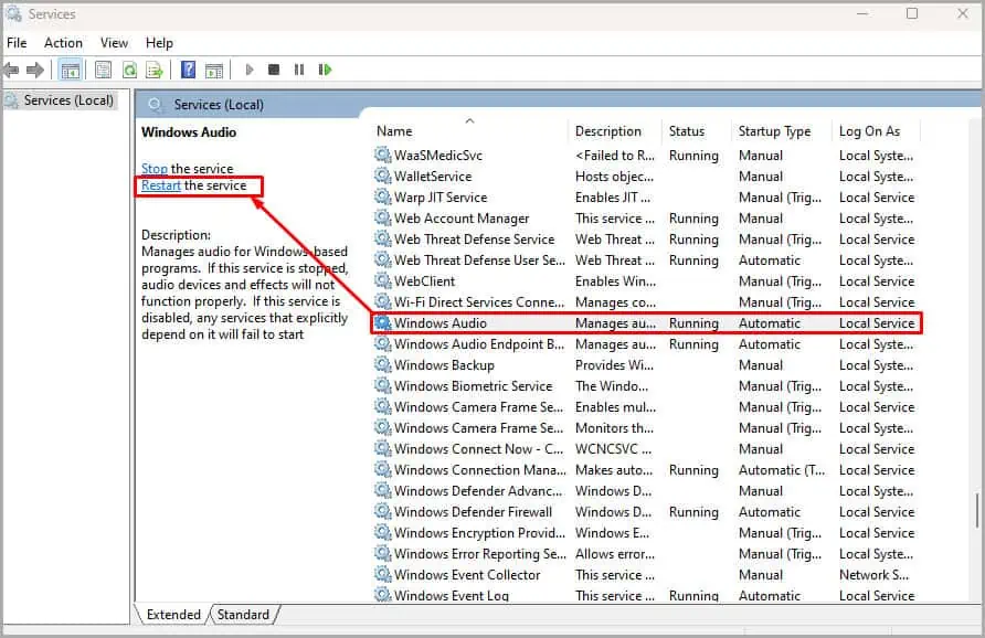 restart-windows-audio-service