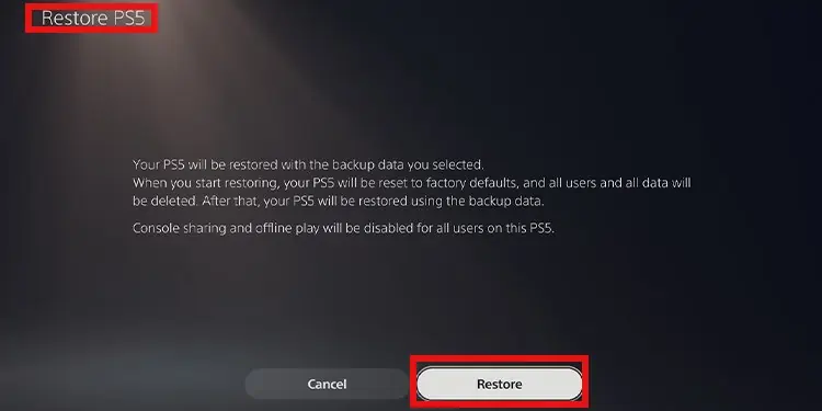 PS5 Keeps Crashing - 8 Ways to Fix it 17 restore-ps5
