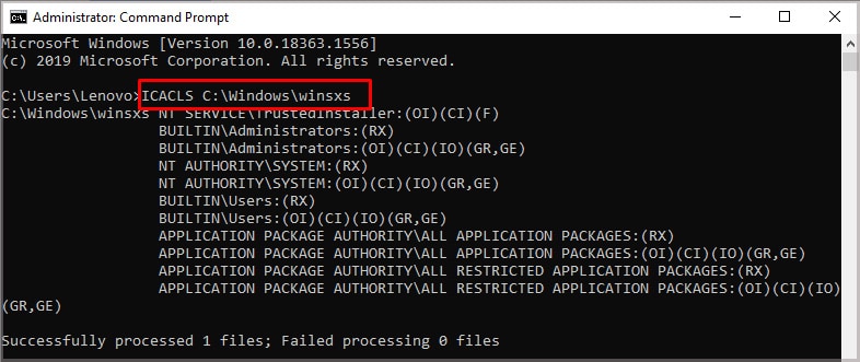 running-icalcls-command