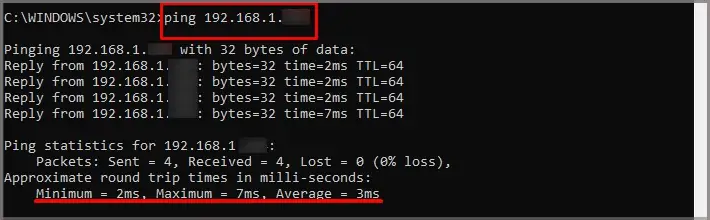 running-ping-command