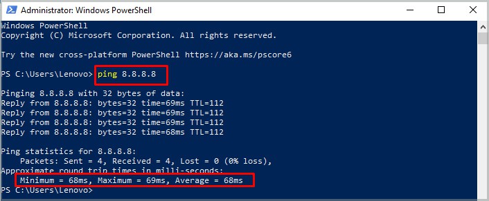 running-ping-commands