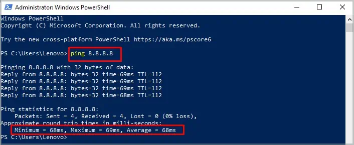 running-ping-commands