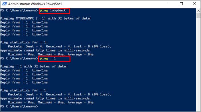 running-ping-loopback