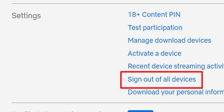 sign out of all devices