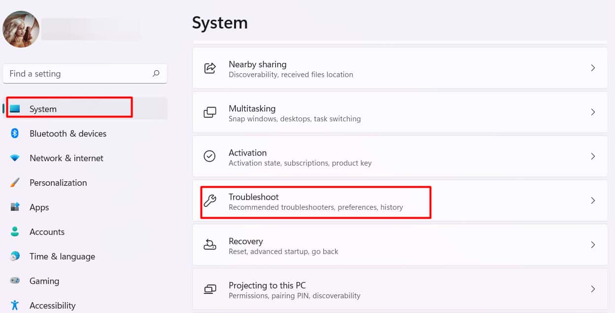 system-troubleshoot
