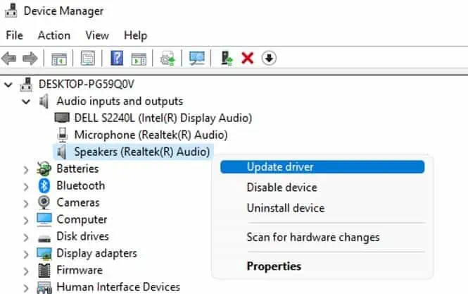 How to Fix "No Audio Output Device is Installed" Error 33 update-driver-2