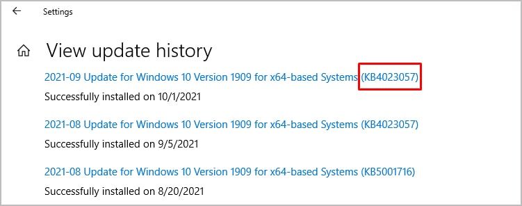 What is Microsoft Update Health Tools? Do You Really Need It 3 view-update-history