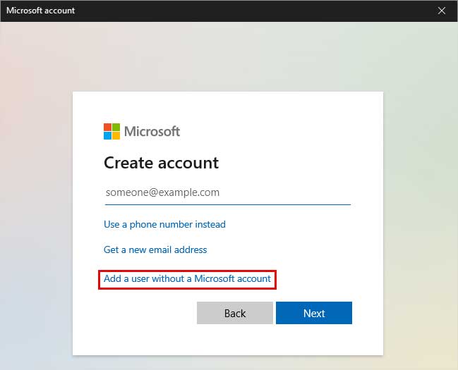 Add-a-user-without-microsoft-account