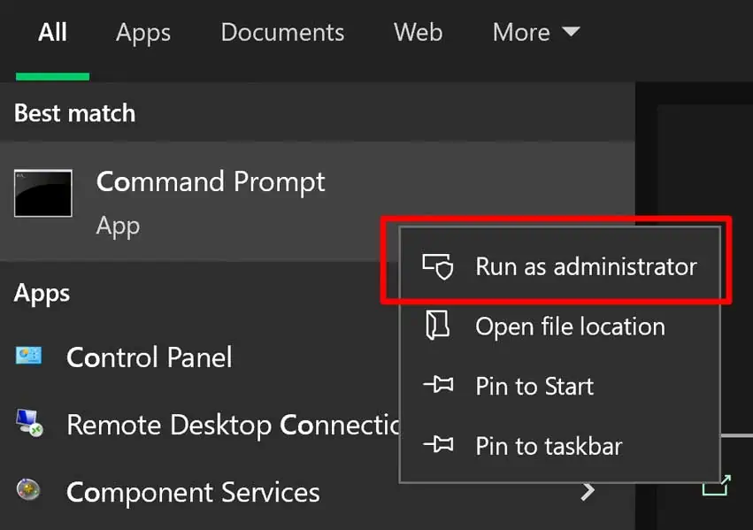 Command-Prompt-as-an-administrator