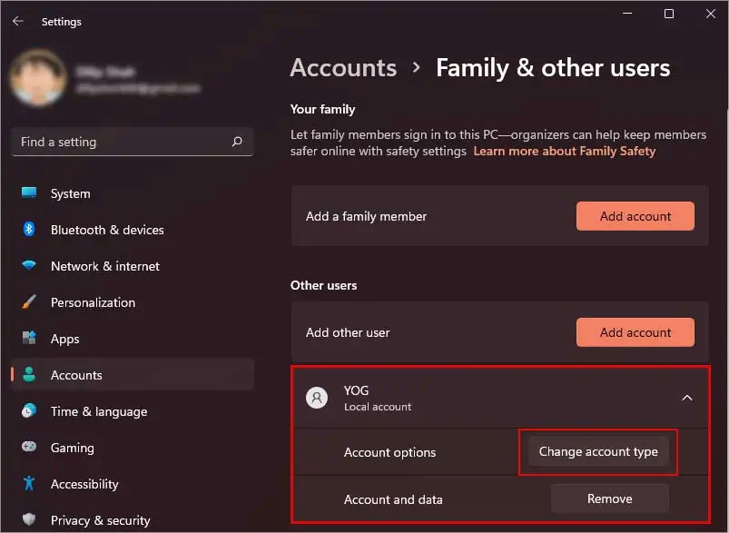 Convert-to-administrator-account