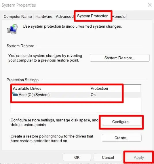 Create-a-restore-point-pop-up-box