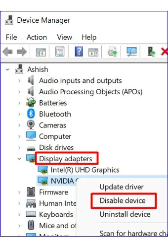 DIsable-Adapters