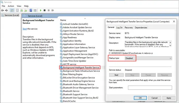 Disable-BITS-Background-Intelligent-Transfer-Service