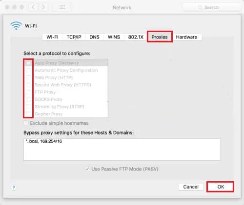 Disable-Proxy-in-Mac