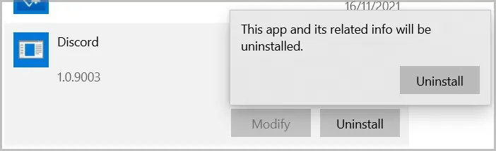 Discord-Uninstall