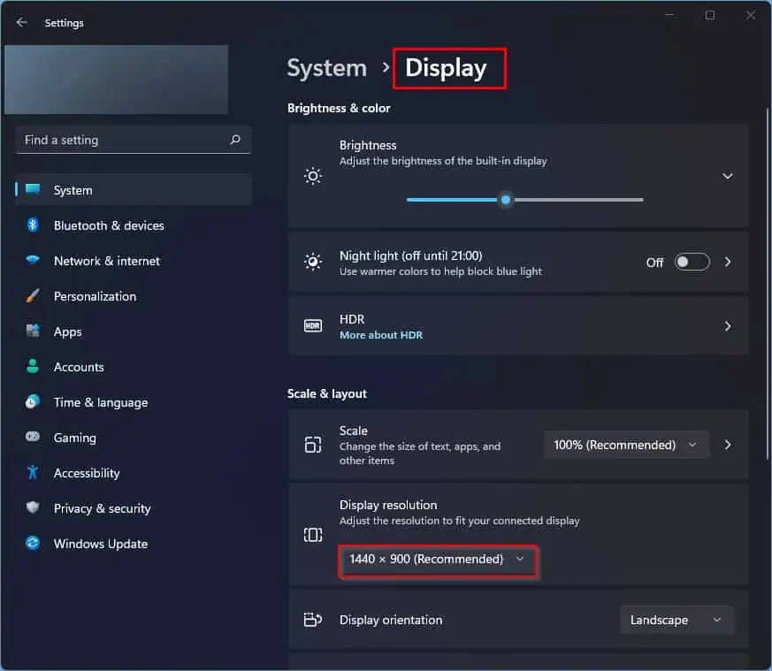Display-Resolution