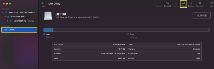 Format External Drive
