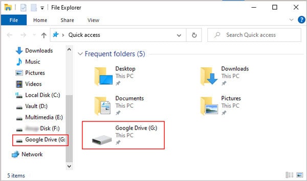 Google-Drive-virtual-drive-on-PC