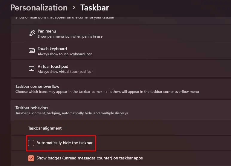 Why Is My Taskbar Flickering? How to Fix It 38 Hide-taskbar-1