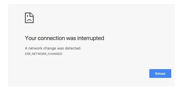 How to Fix “A Network Change Was Detected” Error