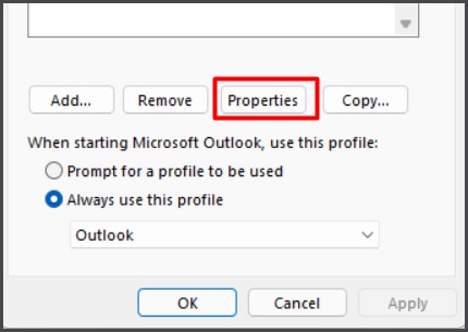 Outlook-properties