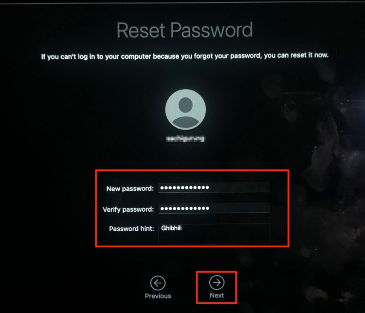 Reset Mac Password