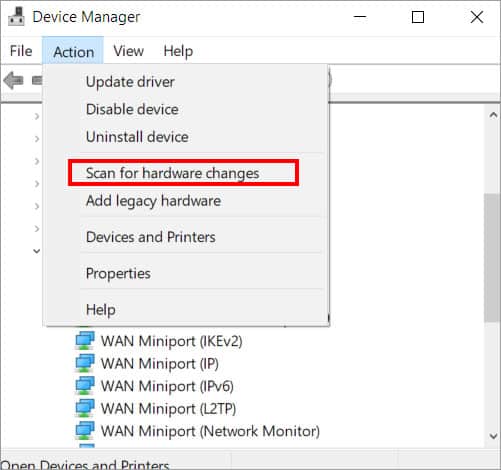 Scan-for-hardware-changes
