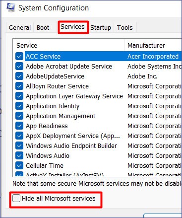 System-Config