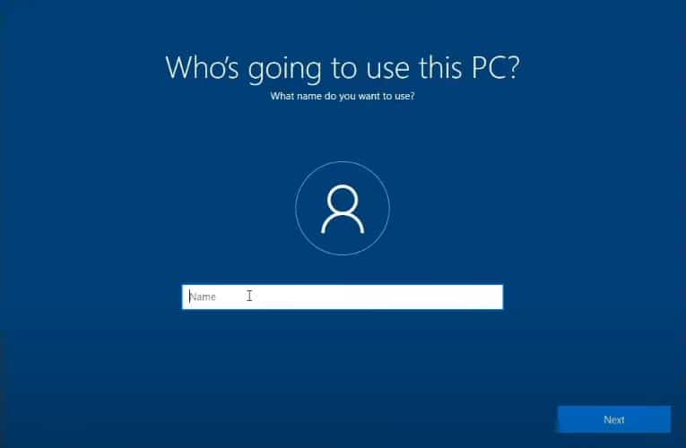how to setup windows without a microsoft account