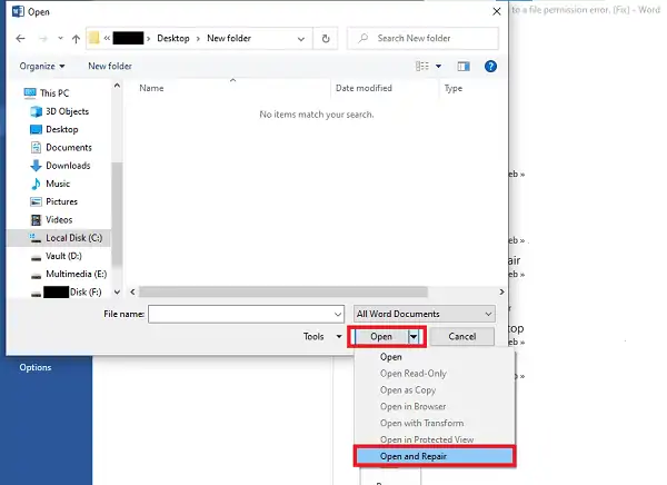 Word-Open-and-Repair-tool