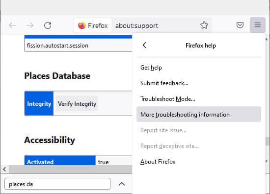 about support more troubleshoot