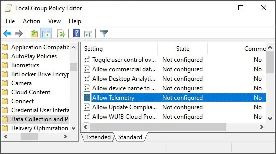 allow-telemetry-local-group-policy-editor