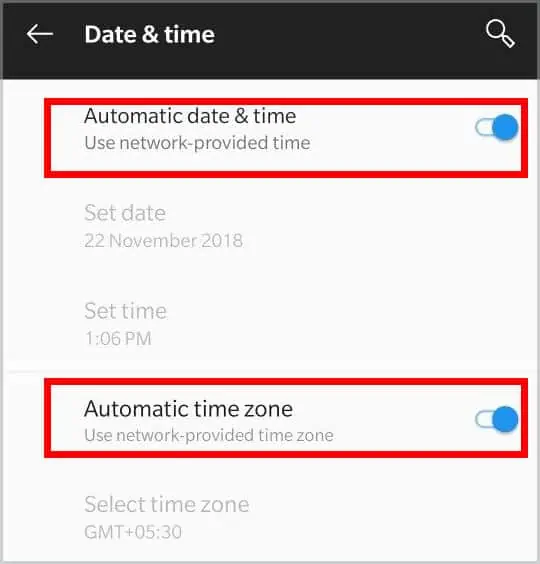Why I Can't Update Google Chrome? How to Fix It 43 automatic-date-and-time-and-time-zone