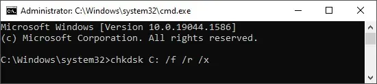 check-disk-command