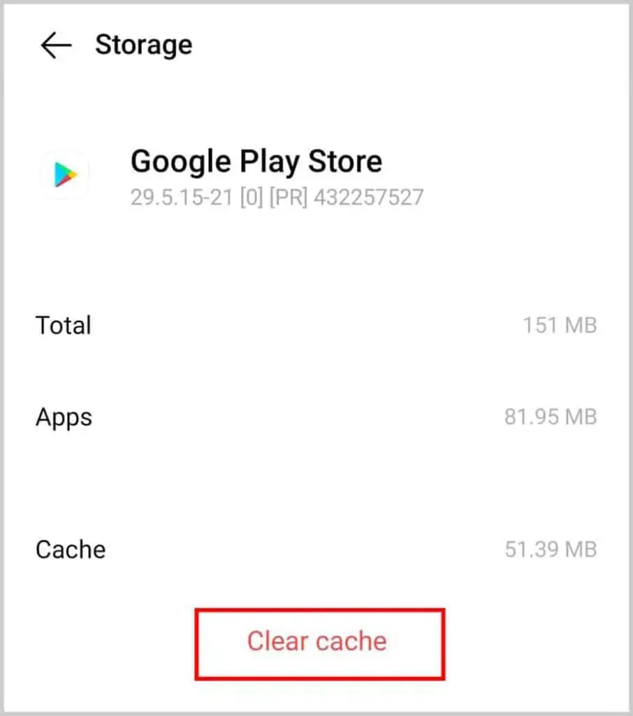 Why I Can't Update Google Chrome? How to Fix It 41 clear-cache-google-play-store-906x1024