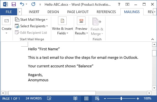 compose email message