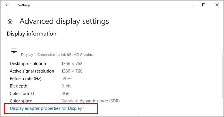 display-adapter-properties