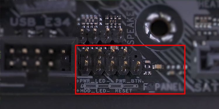 How to Turn on the Computer From Motherboard Without Case 1 f-panel