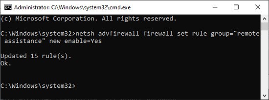 firewall-command-remote-assistance