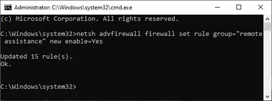 firewall-command-remote-assistance
