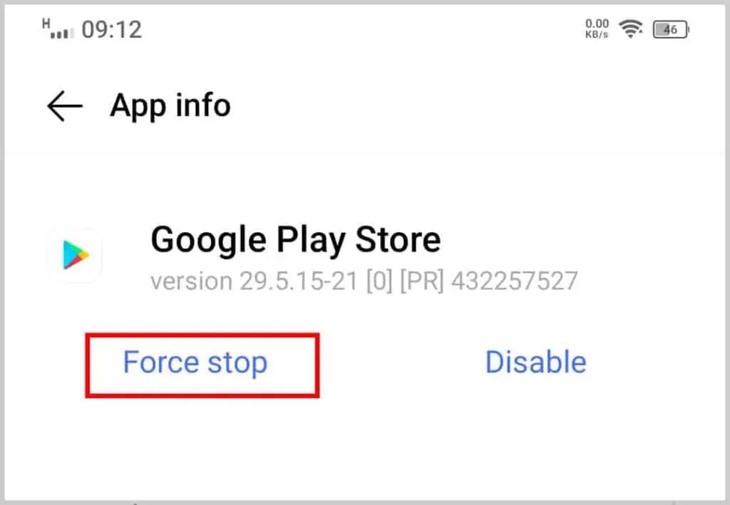 Why I Can't Update Google Chrome? How to Fix It 44 force-stop-google-play-store-1024x709