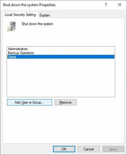 local-security-shut-down-users-and-groups