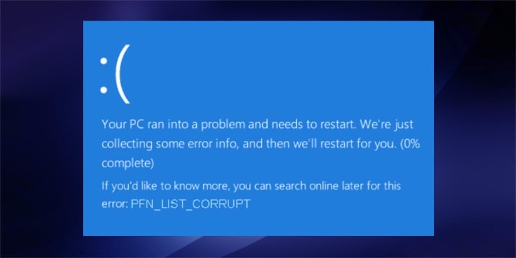 pfn-list-corrupt-windows